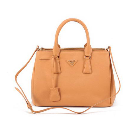 Prada BN1801 Saffiano Calf Leather Tote Bags Ocher