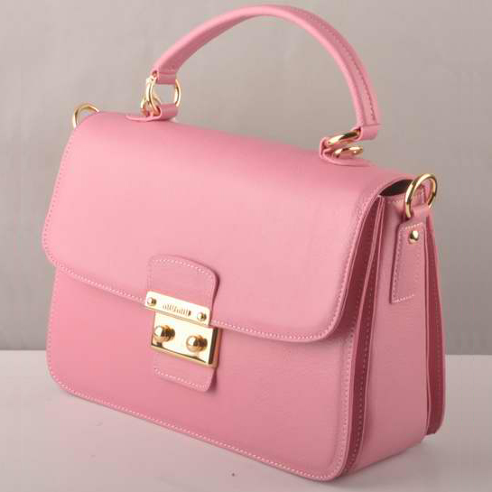 Miu Miu Leather Tote Bags 7431 Pink