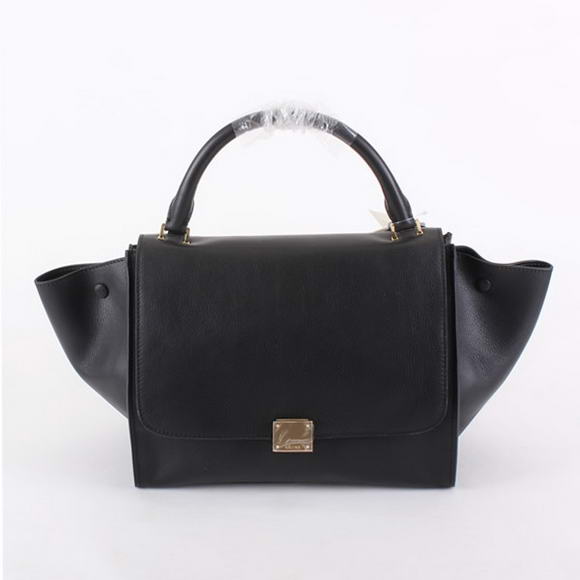 Celine Trapeze Bags in Oxhide Black