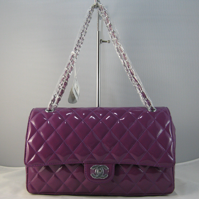 Chanel Purple color with Gold chain