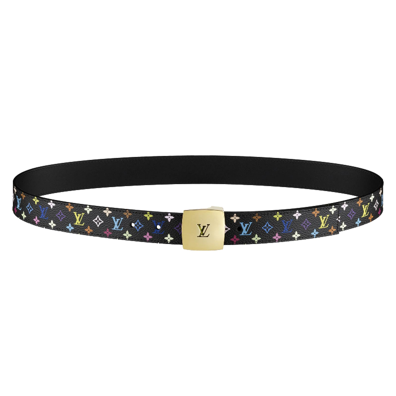 LV CUT MONOGRAM MULTIColorE REVERSIBLE BELT