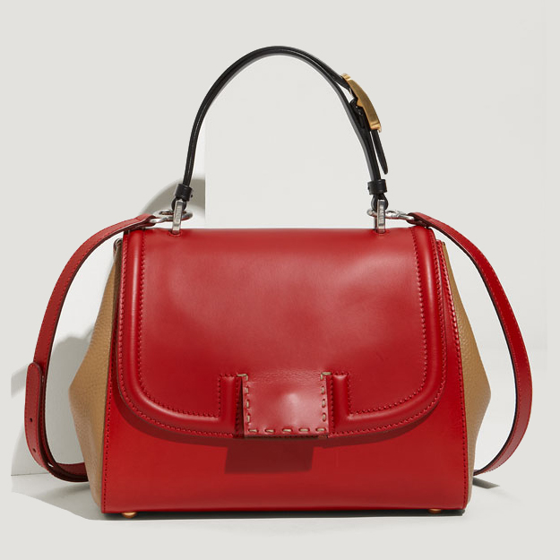 Fendi 'Silvana' Top Handle Colorblock Satchel