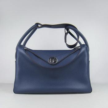 Hermes Lindy 34CM Dark Blue(silver)