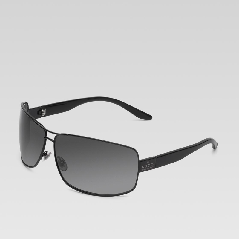 medium navigator sunglasses with gucci trademark l