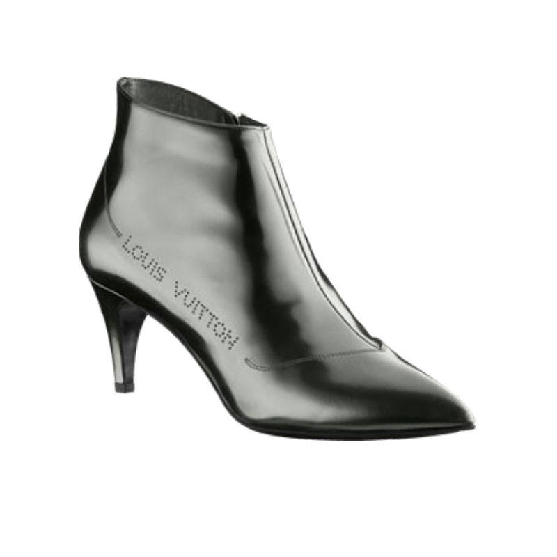 FRIVOLOUS LOW BOOT 6,5CM IN METALLIC CALF LEATHER