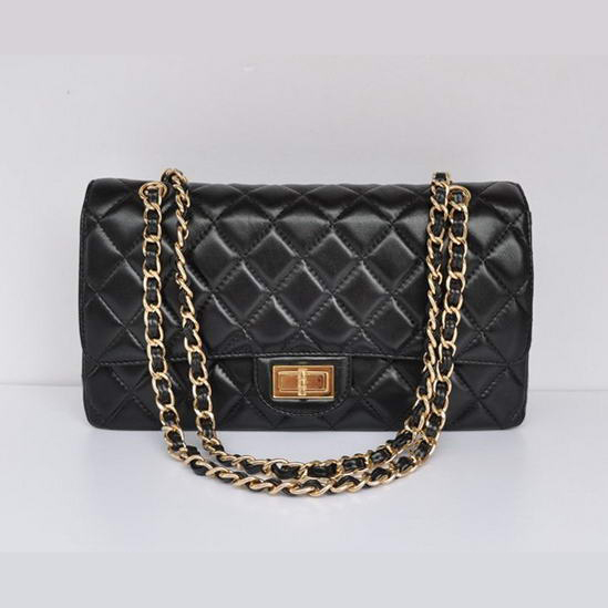 Chanel Classic Flap Bag 1113 Black Golden