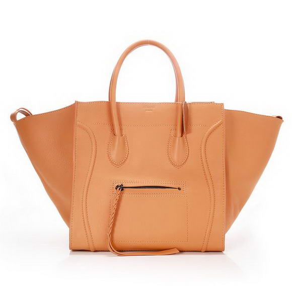 Celine Luggage Phantom Bags in Original Leather Orange