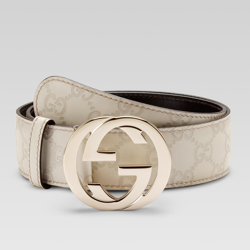 belt with interlocking G buckle