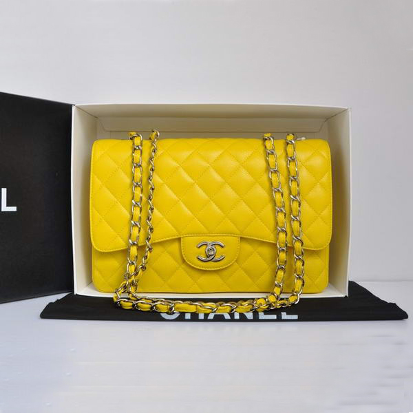 Chanel Original Caviar Leather Flap Bag A28600 Yellow