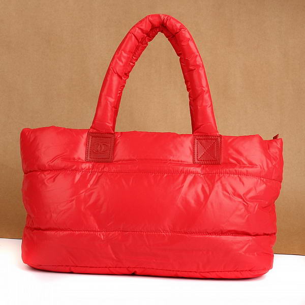 Chanel Coco Cocoon Eiderdown Tote Bag A60880 Red