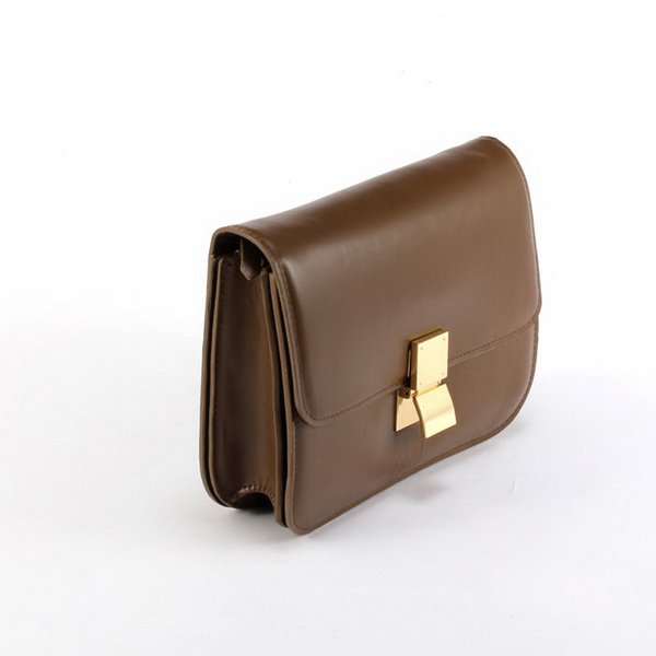 Celine Classic Box Large Flap Bag Apricot