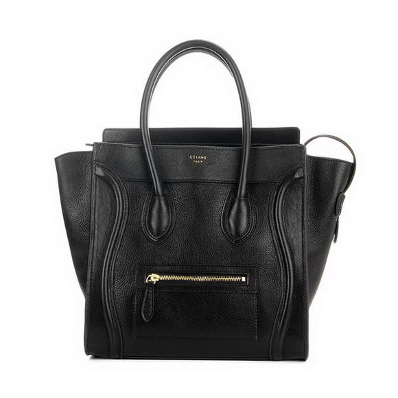 Celine Luggage Medium 1163984LBN in Original Leather Black