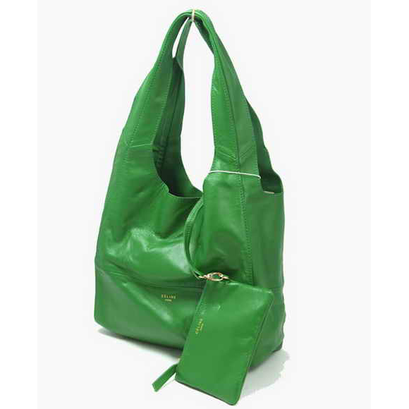 Celine New Lambskin Handbags 8823 Green