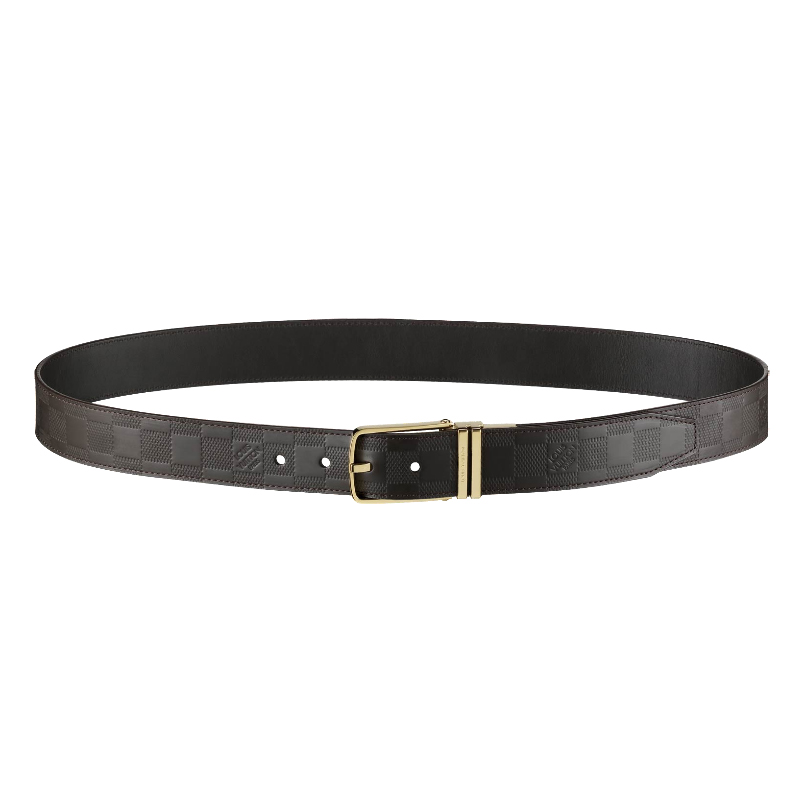 BOSTON GLAZED CALF LEATHER REVERSIBLE BELT