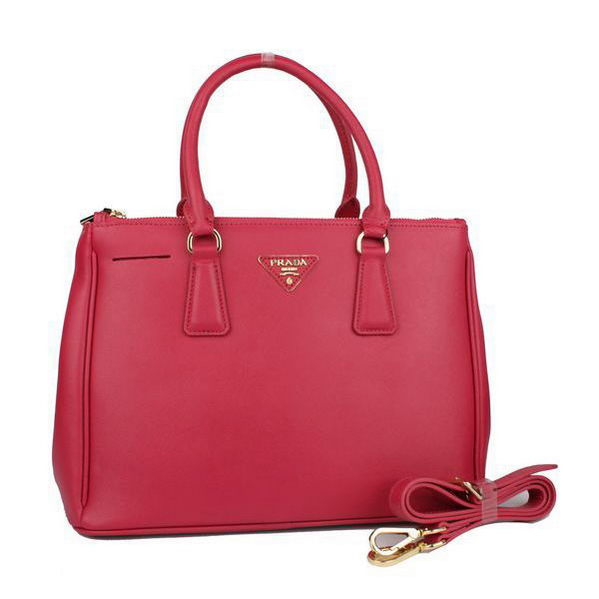 Prada Saffiano Calf Leather Tote Bag 103282 Plum