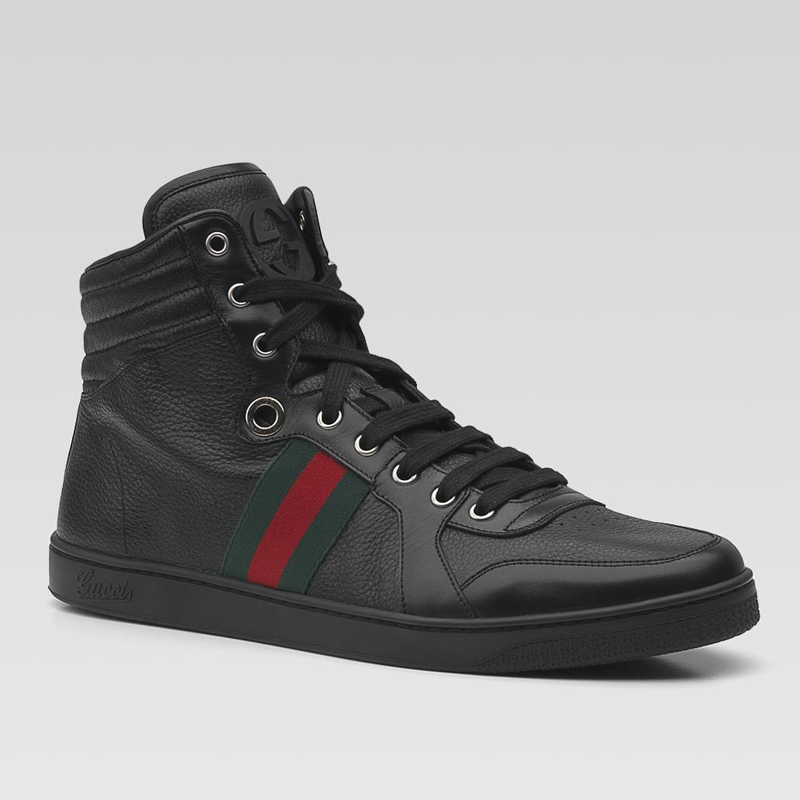 hi-top lace-up sneakers with interlocking G detail