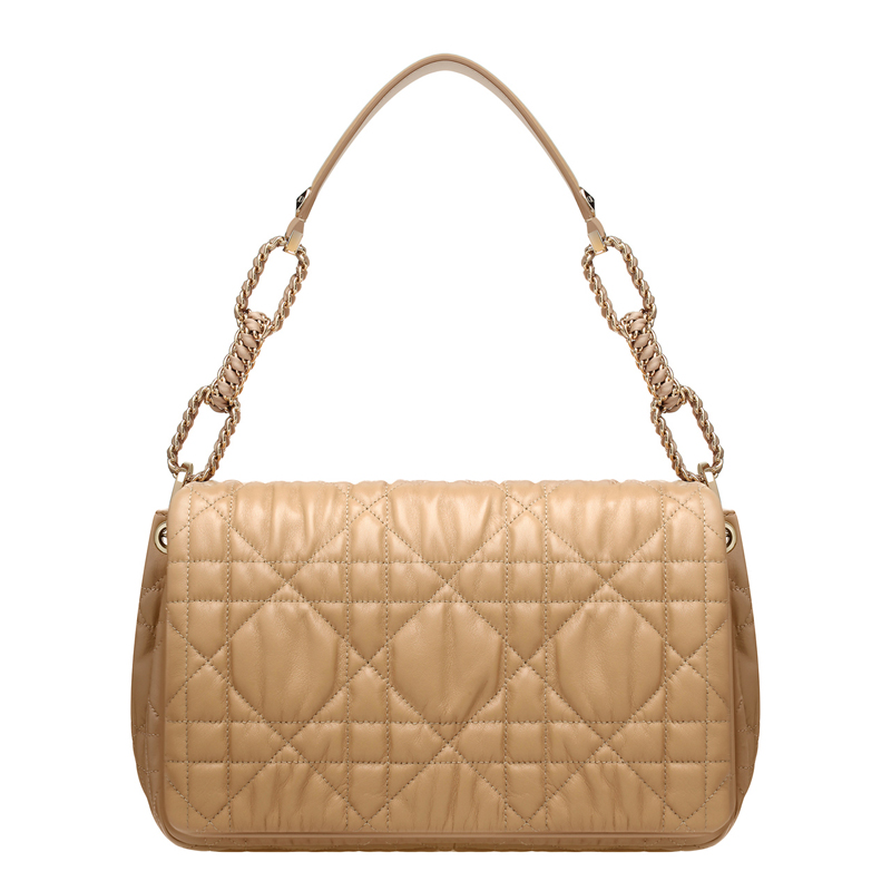 Beige leather 'Dior Delices' shopping bag