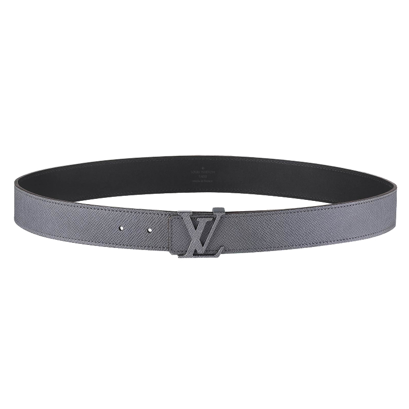 LV INITIALES TAIGA LEATHER BELT