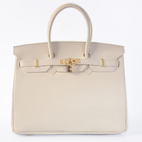 Hermes Birkin 35CM clemence leather in Beige with Gold hardware