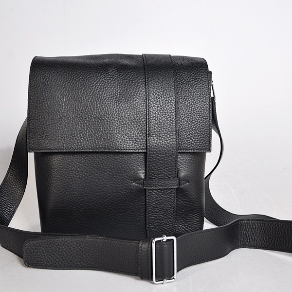 Hermes Alfred Bag clemence leather in Black