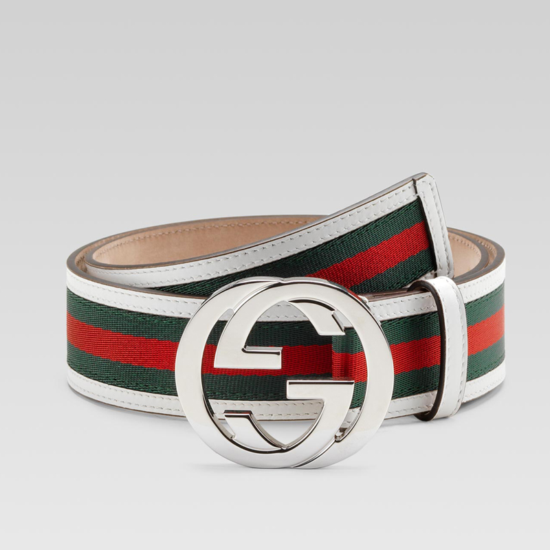 belt with interlocking G buckle