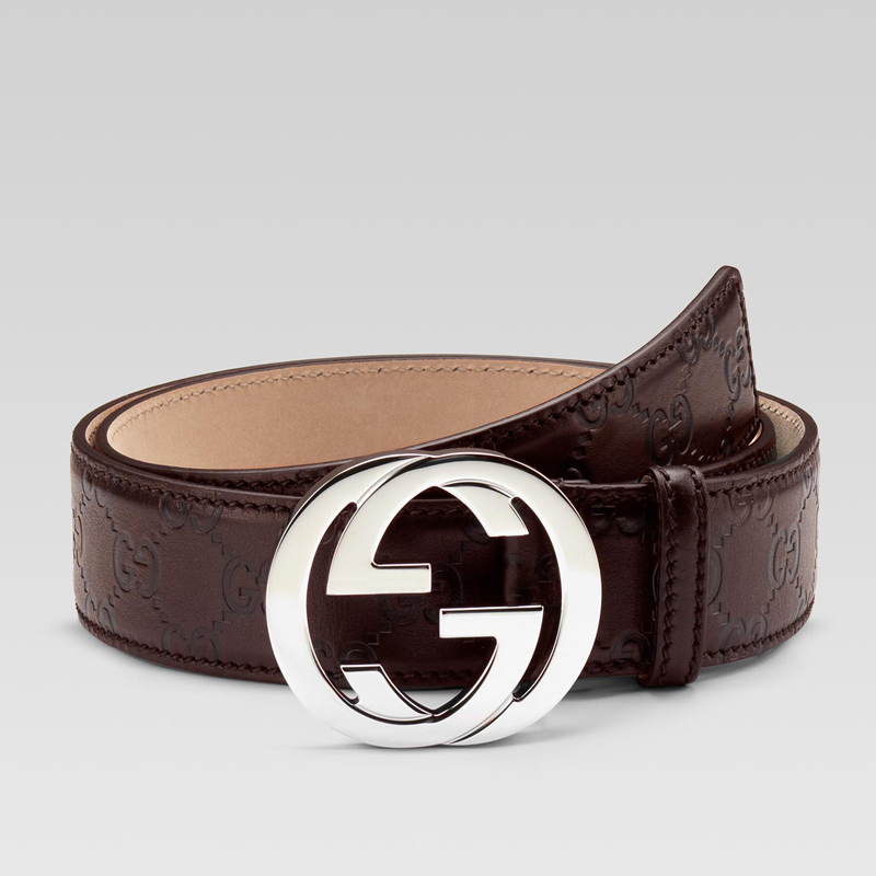 belt with interlocking G buckle