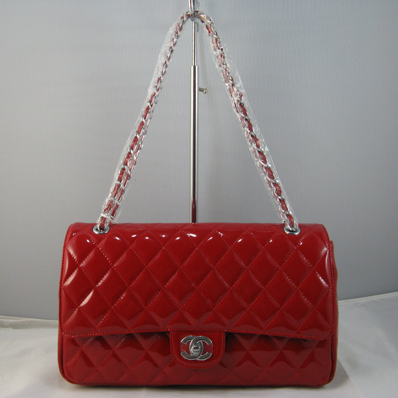 Chanel Red color with Silver chain