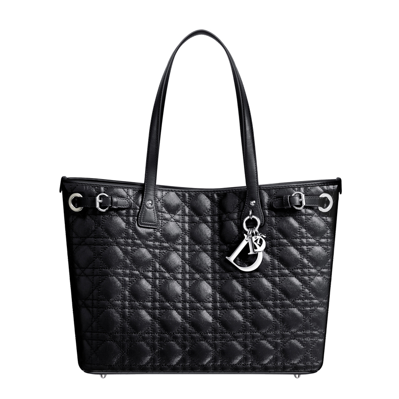 Panarea shopping bag in black canvas