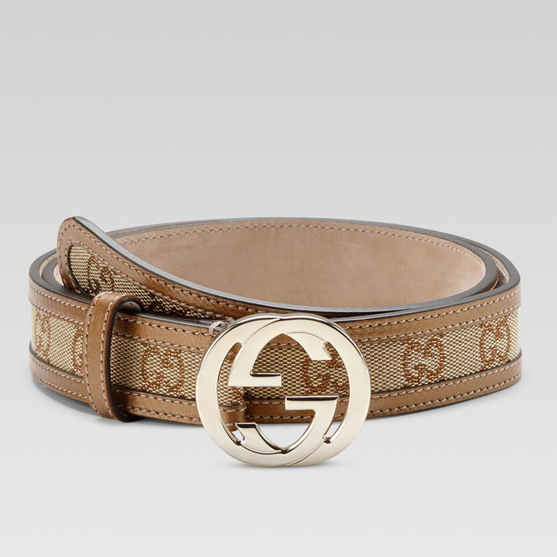 belt with interlocking G buckle