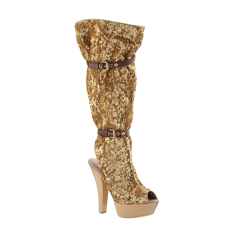 SHIMMER HIGH BOOT 10 CM/4 INCH IN SEQUIN-EMBROIDER