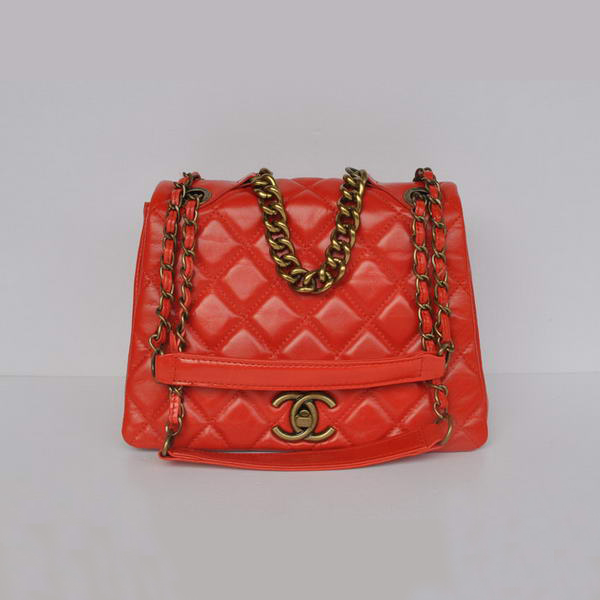 Chanel Quilted Calfskin Large Flap Bags A67130 Red