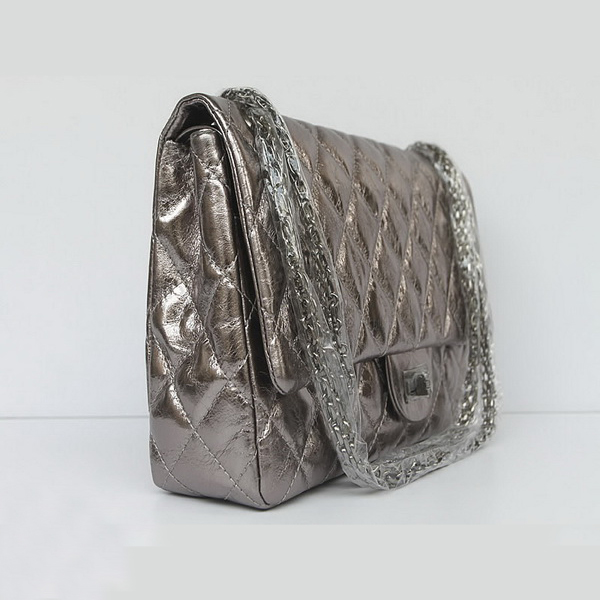 Chanel Flap Bag Quilted 40590 Silver-Gray