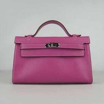 Hermes Kelly 22CM Cattle Neck Stripe Peach