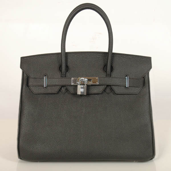 Hermes Birkin togo leather 30CM togo in Black with Silver hardware