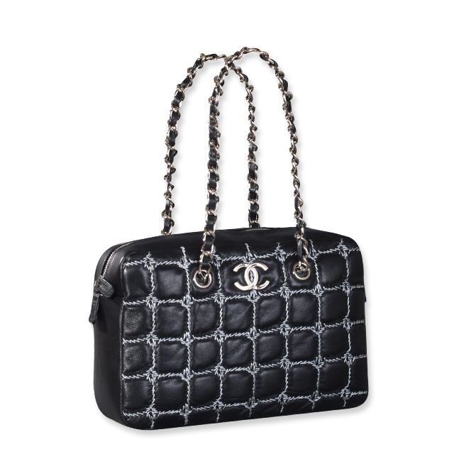 Chanel Lambskin Zip-Top Small Tote