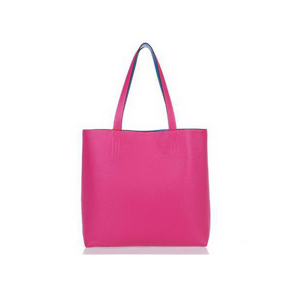 Hermes Shopping Bag 37CM Totes Clemence Leather Rosy