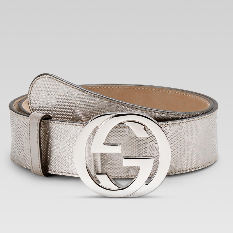 belt with interlocking G buckle