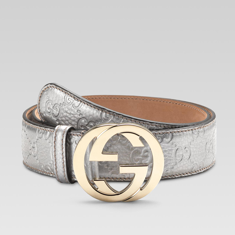 belt with interlocking G buckle