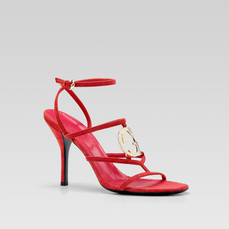 'GG cage' high heel sandal with double G detail