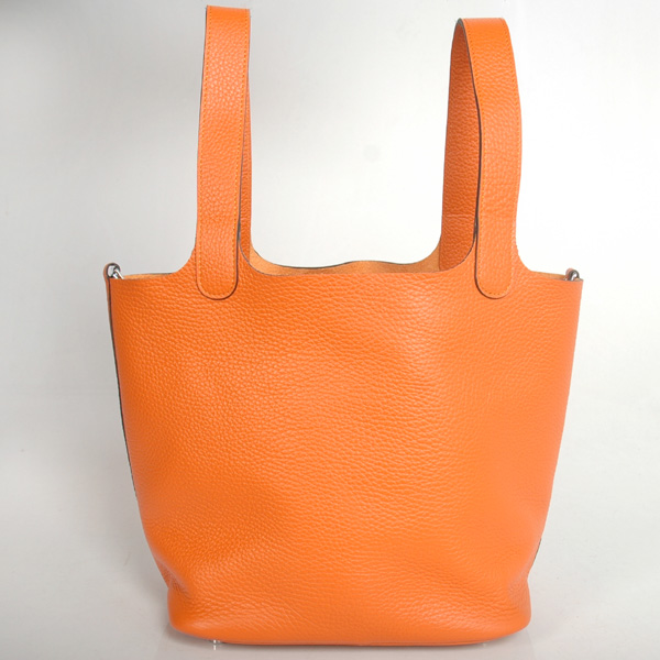 Hermes picotan MM Bag clemence leather in Orange