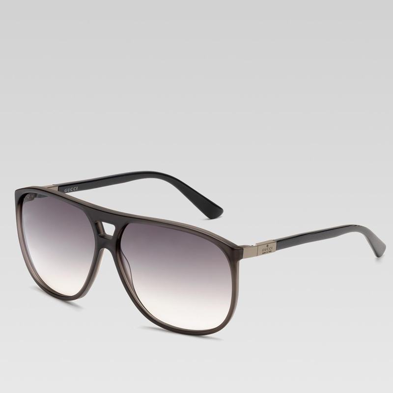 medium square frame sunglasses with gucci trademar