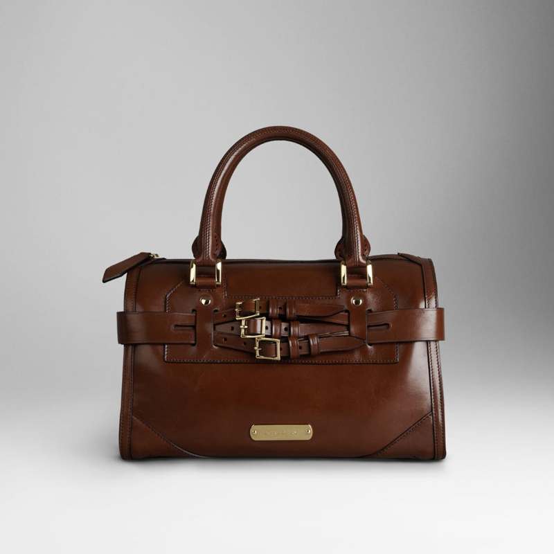 MEDIUM BRIDLE LEATHER BOWLING BAG