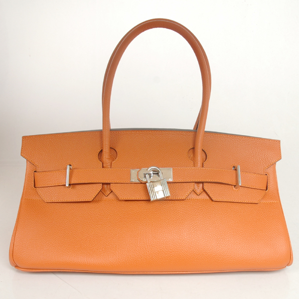 Hermes Birkin togo leather 42CM togo in Orange with Silver hardware