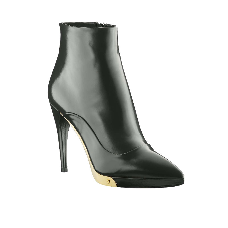 SENSUAL ANKLE BOOT 9,5CM IN GLAZED CALF LEATHER