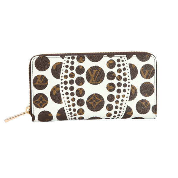 Louis Vuitton Yayoi Kusama Zippy Wallet M60447 White