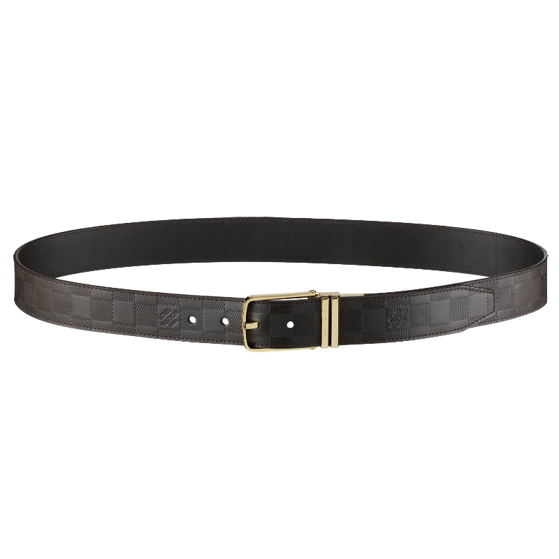 BOSTON GLAZED CALF LEATHER REVERSIBLE BELT