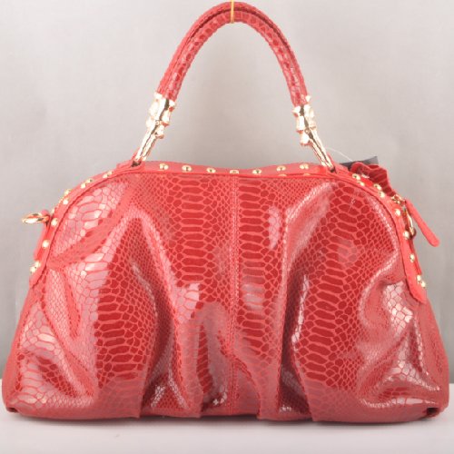 Miu Miu Tote Snake Veins Handbags 90302 Red