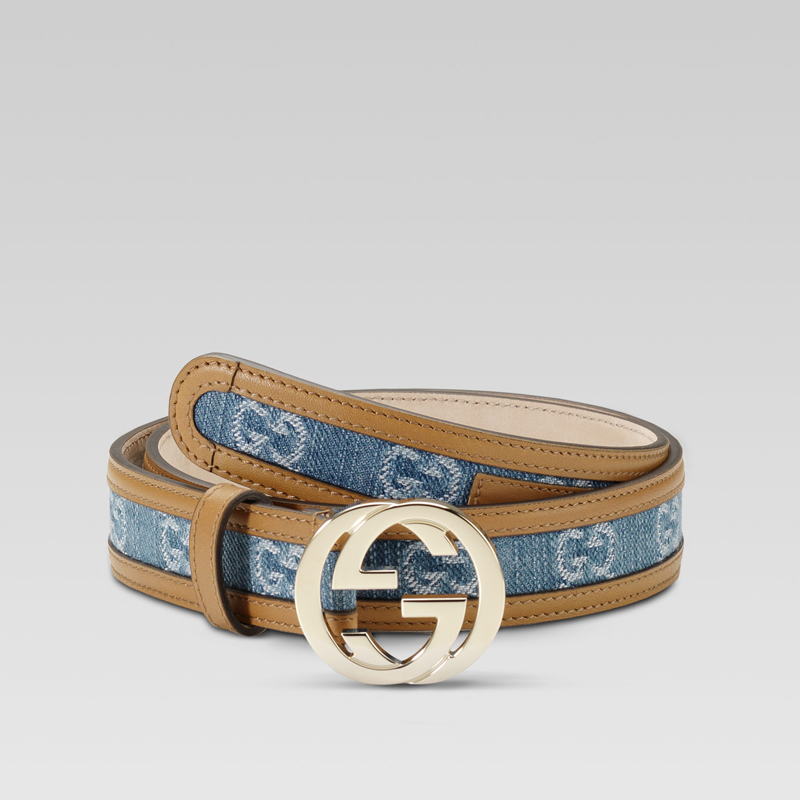 belt with interlocking G buckle