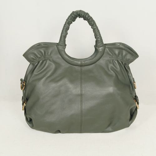 Miu Miu Nappa Leather Tote Bag 9085 Gray