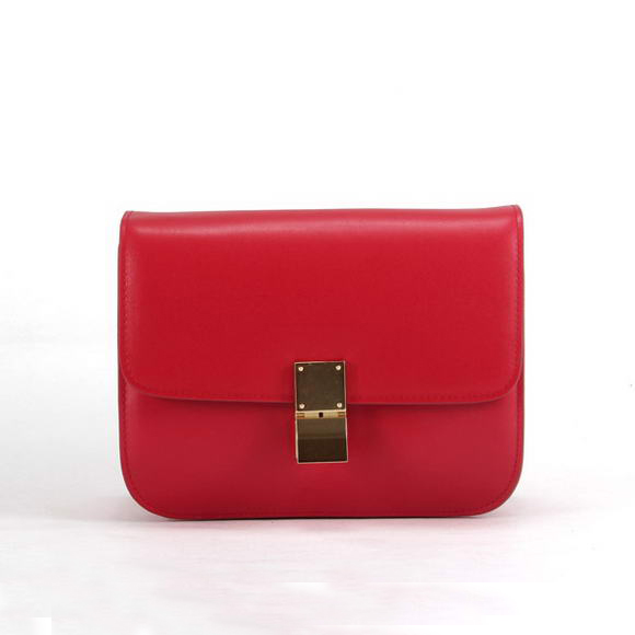 Celine Classic Medium in Box Lambskin Red